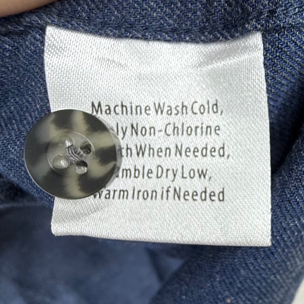 California Shirt Co Mens XXL Navy Blue‎ Cotton Button Down Shirt stitch fix nwt - Picture 5 of 9